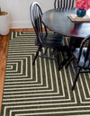 Urban Terrace Collection Area Rug -  Astoria (Green) Square Green  lifestyle 4