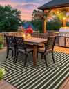 Urban Terrace Collection Area Rug -  Astoria (Green) Square Green  lifestyle 7