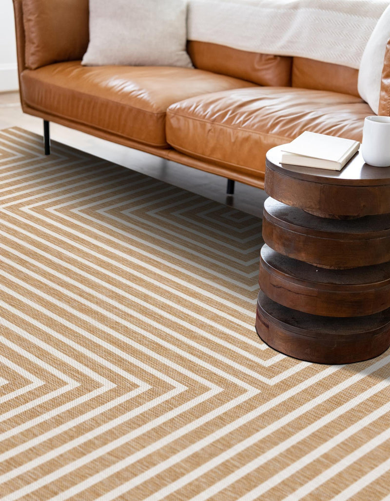 Urban Terrace Collection Area Rug -  Astoria (Taupe) Rectangle Taupe  lifestyle 13