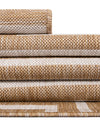 Urban Terrace Collection Area Rug -  Astoria (Taupe) Round Taupe  lifestyle 63