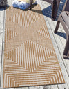 Urban Terrace Collection Area Rug -  Astoria (Taupe) Runner Taupe  lifestyle 3