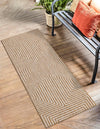 Urban Terrace Collection Area Rug -  Astoria (Taupe) Runner Taupe  lifestyle 7