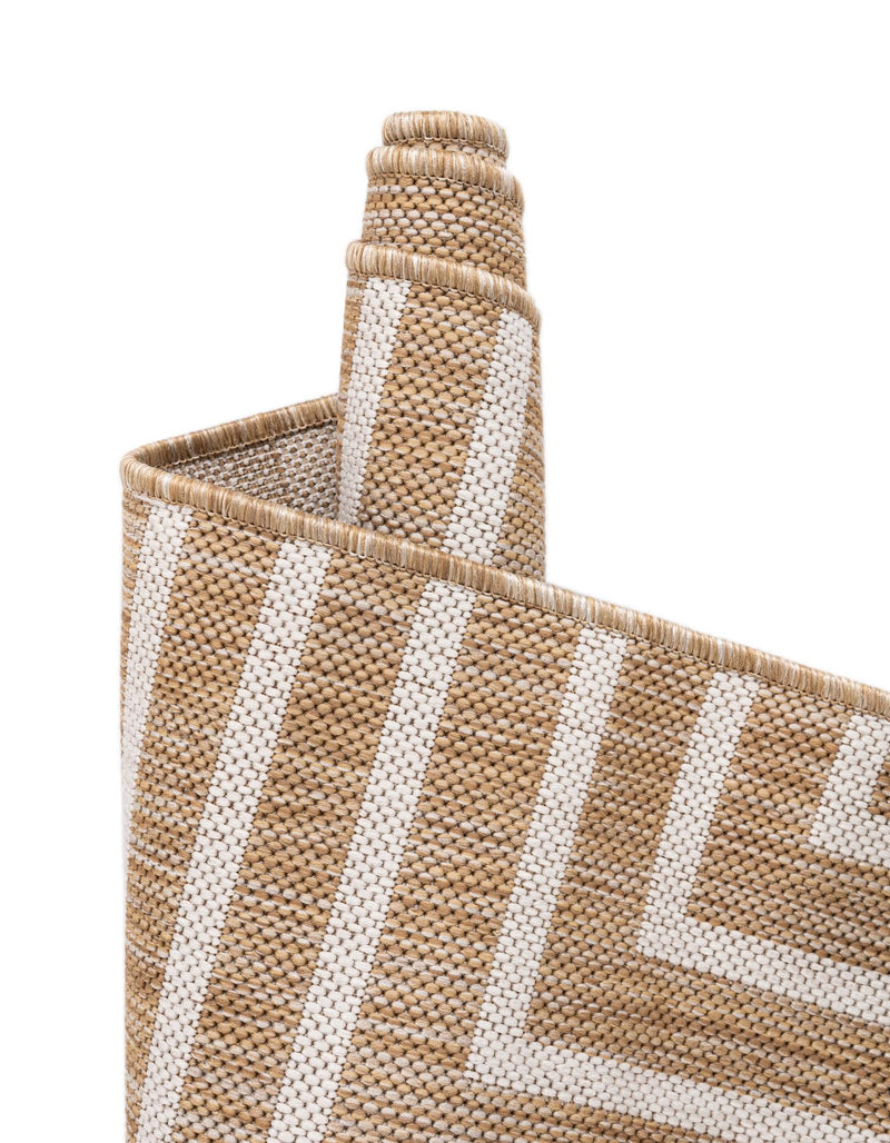 Urban Terrace Collection Area Rug -  Astoria (Taupe) Runner Taupe  lifestyle 17