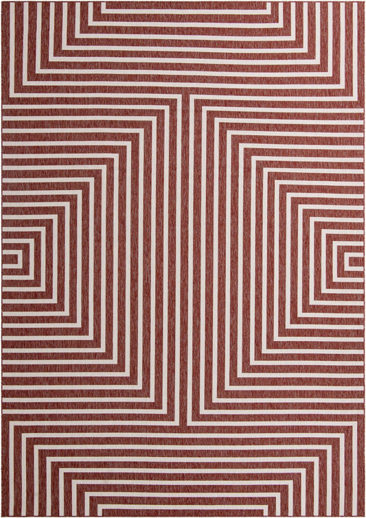Urban Terrace Collection Area Rug -  Astoria (Rust Red) Rectangle Rust Red Main