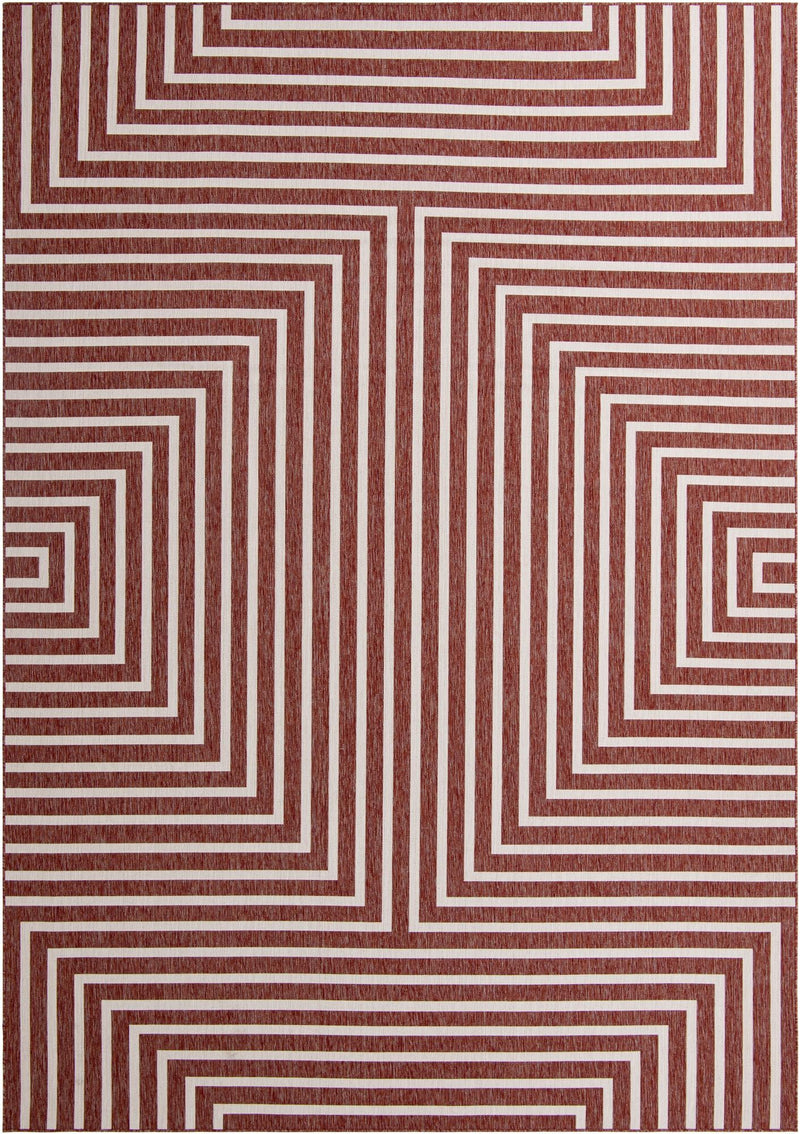 Urban Terrace Collection Area Rug -  Astoria (Rust Red) Rectangle Rust Red Main