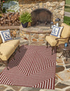Urban Terrace Collection Area Rug -  Astoria (Rust Red) Rectangle Rust Red  lifestyle 2