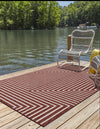 Urban Terrace Collection Area Rug -  Astoria (Rust Red) Rectangle Rust Red  lifestyle 3