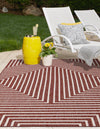 Urban Terrace Collection Area Rug -  Astoria (Rust Red) Rectangle Rust Red  lifestyle 4