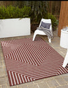 Urban Terrace Collection Area Rug -  Astoria (Rust Red) Rectangle Rust Red  lifestyle 10