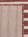 Urban Terrace Collection Area Rug -  Astoria (Rust Red) Round Rust Red  lifestyle 55