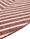 Urban Terrace Collection Area Rug -  Astoria (Rust Red) Round Rust Red  lifestyle 13