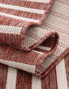 Urban Terrace Collection Area Rug -  Astoria (Rust Red) Round Rust Red  lifestyle 19
