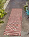 Urban Terrace Collection Area Rug -  Astoria (Rust Red) Runner Rust Red  lifestyle 9