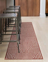 Urban Terrace Collection Area Rug -  Astoria (Rust Red) Runner Rust Red  lifestyle 46
