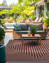 Urban Terrace Collection Area Rug -  Astoria (Rust Red) Square Rust Red  lifestyle 10