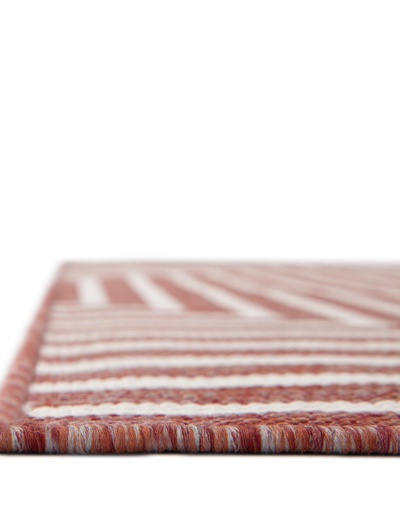 Urban Terrace Collection Area Rug -  Astoria (Rust Red) Square Rust Red  lifestyle 13
