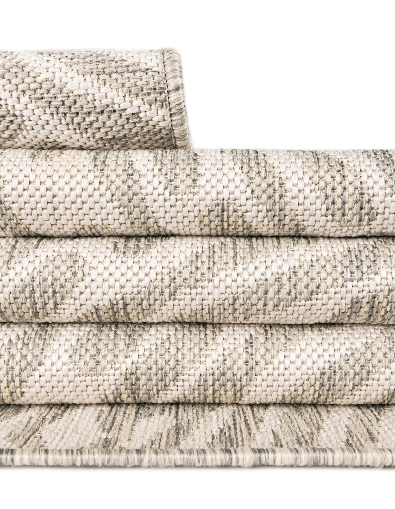 Urban Terrace Collection Area Rug -  Harlem Rectangle Gray  lifestyle 70