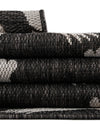 Urban Terrace Collection Area Rug -  Gramercy Rectangle Black and White  lifestyle 16
