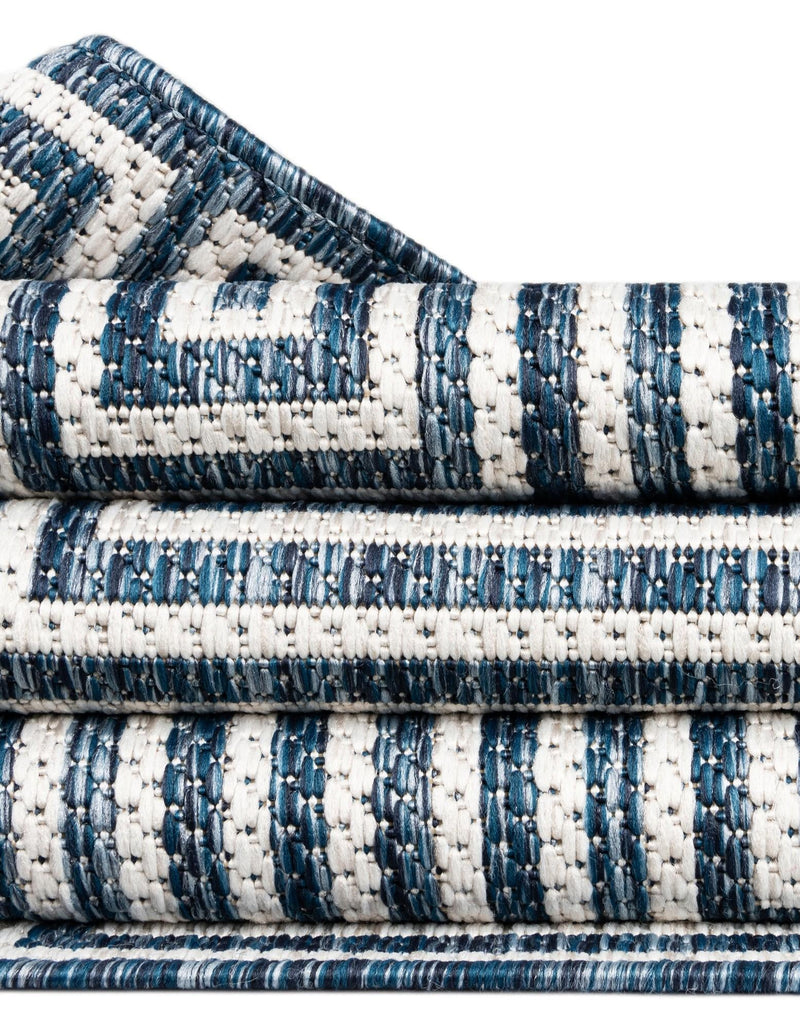Urban Terrace Collection Area Rug -  Flatiron Rectangle Blue  lifestyle 52