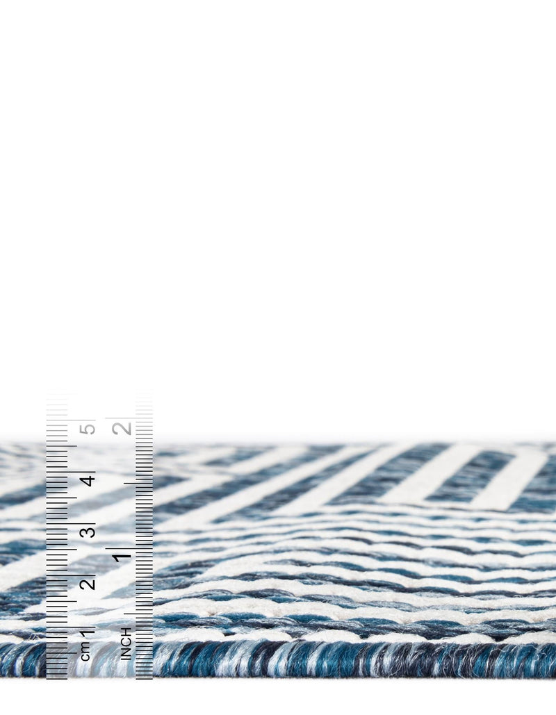 Urban Terrace Collection Area Rug -  Flatiron Rectangle Blue  lifestyle 55
