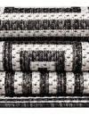 Urban Terrace Collection Area Rug -  Flatiron Rectangle Black and White  lifestyle 51