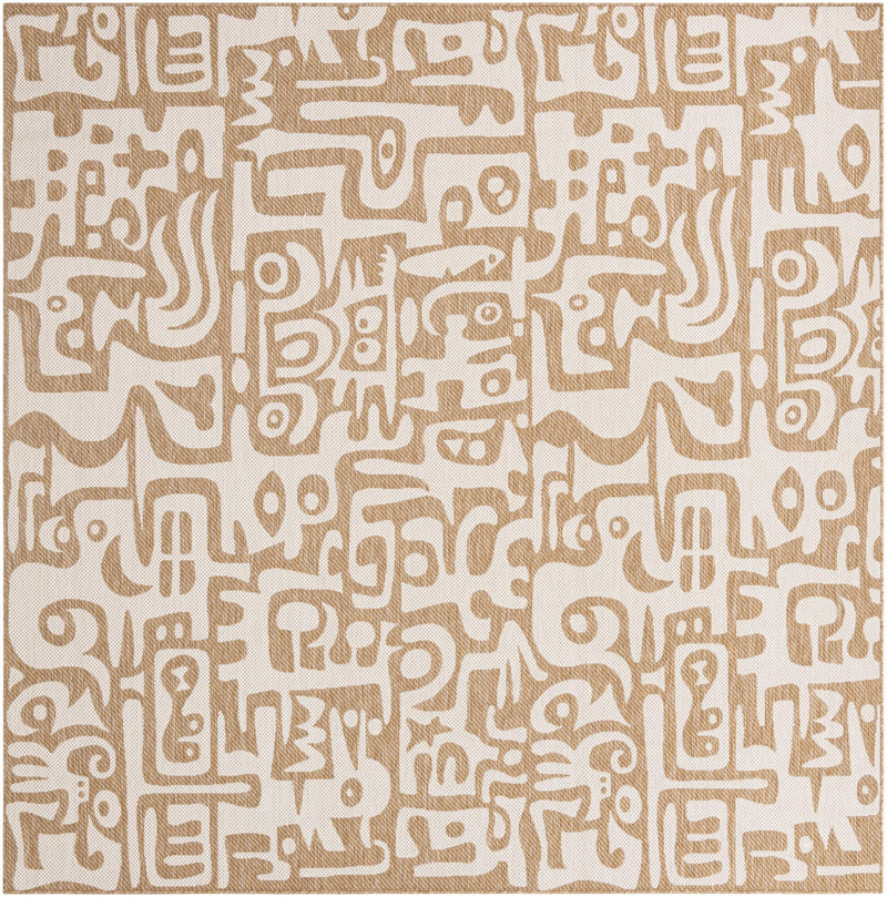 Urban Terrace Collection Area Rug -  Madison Square Taupe  lifestyle 92