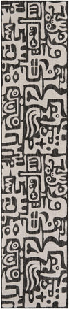 Urban Terrace Collection Area Rug -  Madison Runner Black and White  lifestyle 89