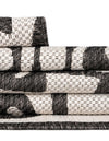 Urban Terrace Collection Area Rug -  Madison Rectangle Black and White  lifestyle 22