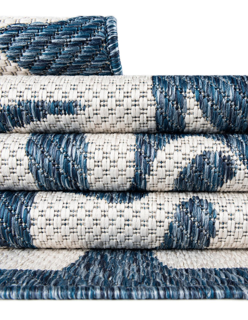 Urban Terrace Collection Area Rug -  Madison Rectangle Blue  lifestyle 23