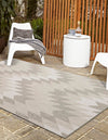 Urban Terrace Collection Area Rug -  Highline Rectangle Gray  lifestyle 0