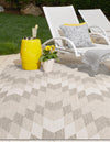 Urban Terrace Collection Area Rug -  Highline Rectangle Gray  lifestyle 2