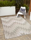 Urban Terrace Collection Area Rug -  Highline Rectangle Gray  lifestyle 3
