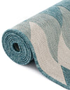 Urban Terrace Collection Area Rug -  Highline Round Aqua  lifestyle 18