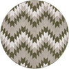 Urban Terrace Collection Area Rug -  Highline Round Green Main