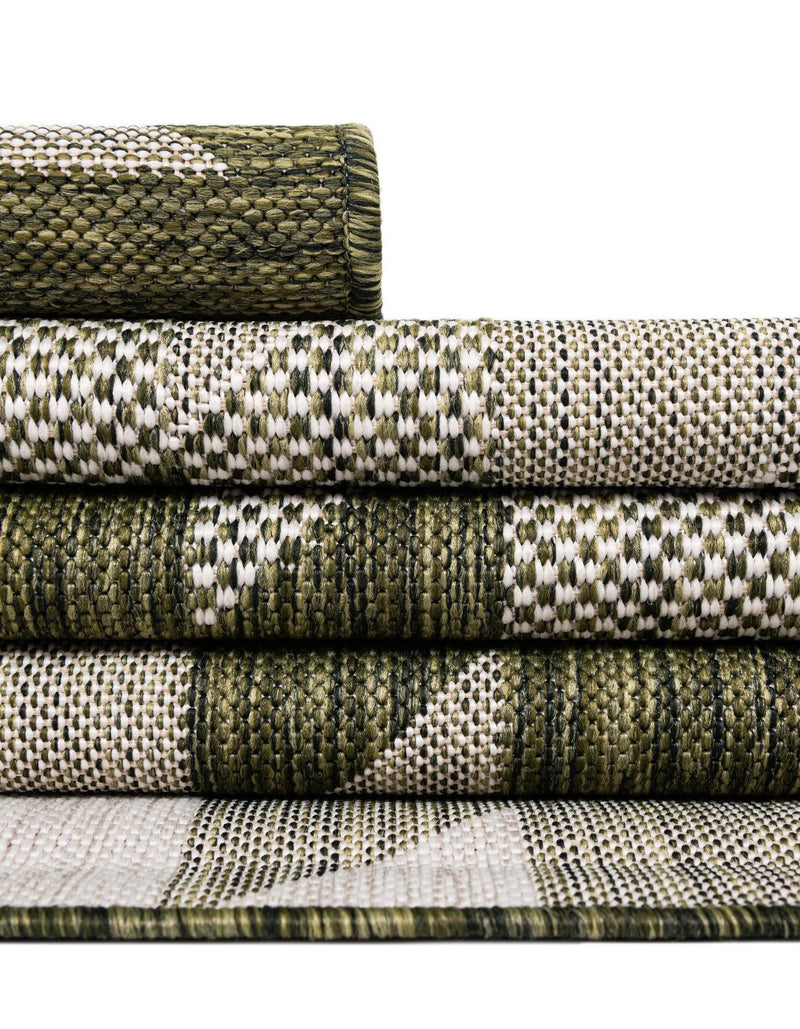 Urban Terrace Collection Area Rug -  Highline Rectangle Green  lifestyle 21