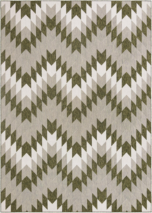 Urban Terrace Collection Area Rug -  Highline Rectangle Green Main