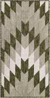 Urban Terrace Collection Area Rug -  Highline Runner Green Main