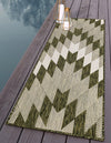 Urban Terrace Collection Area Rug -  Highline Runner Green  lifestyle 0