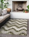 Urban Terrace Collection Area Rug -  Highline Rectangle Green  lifestyle 0