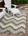 Urban Terrace Collection Area Rug -  Highline Rectangle Green  lifestyle 3