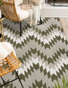 Urban Terrace Collection Area Rug -  Highline Rectangle Green  lifestyle 4