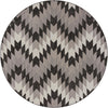 Urban Terrace Collection Area Rug -  Highline Round Black and White  lifestyle 83