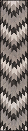 Urban Terrace Collection Area Rug -  Highline Runner Black and White  lifestyle 84