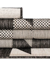 Urban Terrace Collection Area Rug -  Highline Rectangle Black and White  lifestyle 19