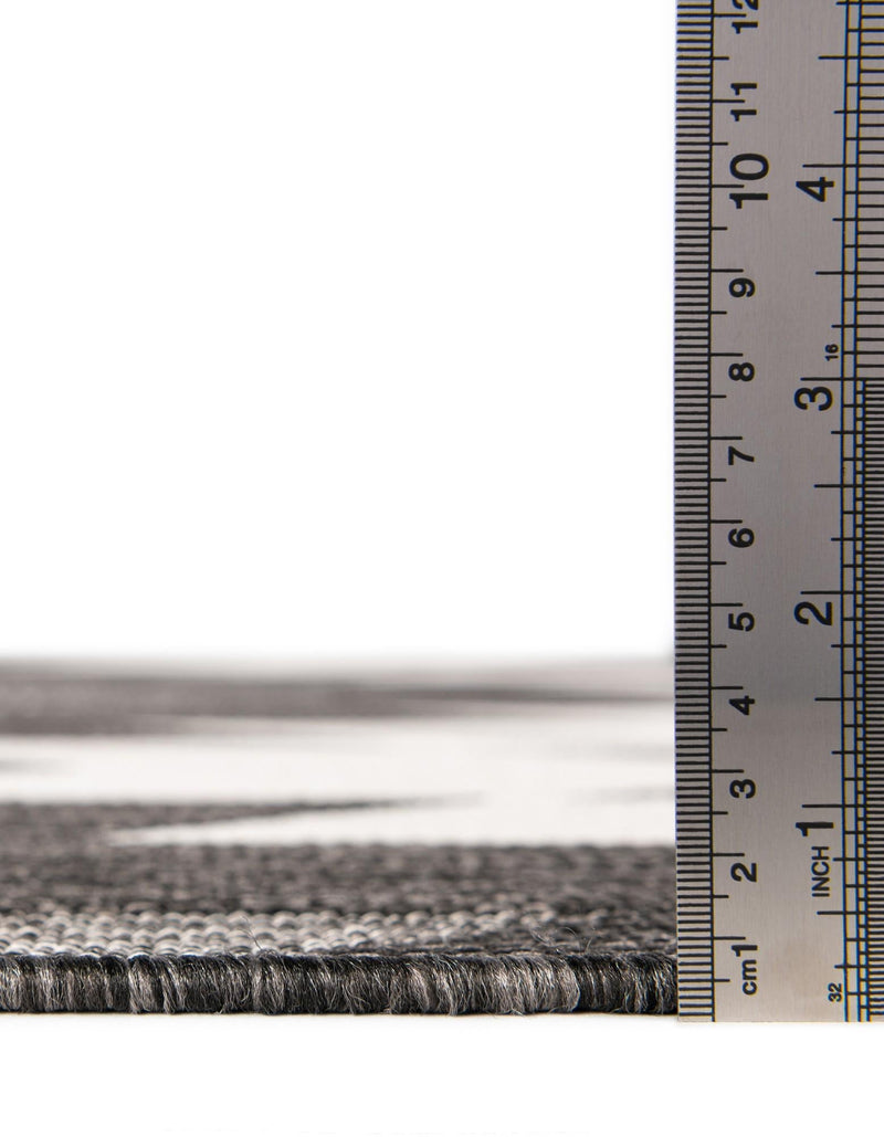 Urban Terrace Collection Area Rug -  Highline Rectangle Black and White  lifestyle 23