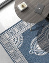 Patio Heritage Collection Area Rug -  Biloxi Rectangle Blue  lifestyle 42