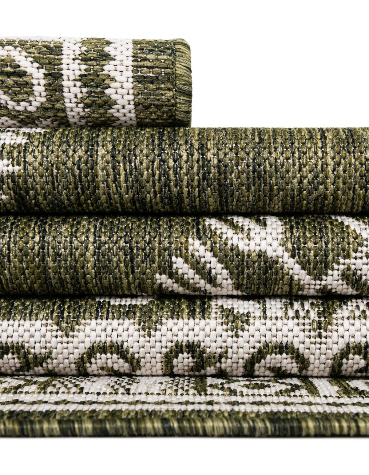 Patio Heritage Collection Area Rug -  Biloxi Rectangle Green  lifestyle 37