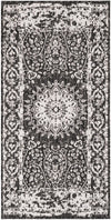 Patio Heritage Collection Area Rug -  Lafayette (Black and White) Runner Black and White  lifestyle 34