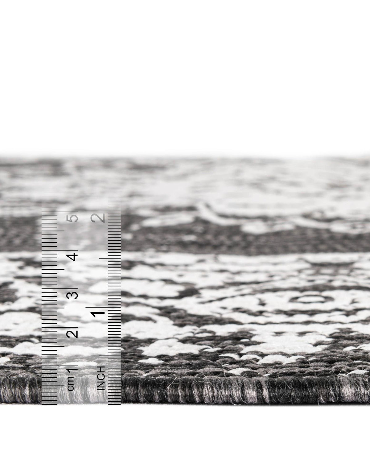Patio Heritage Collection Area Rug -  Lafayette (Black and White) Rectangle Black and White  lifestyle 25