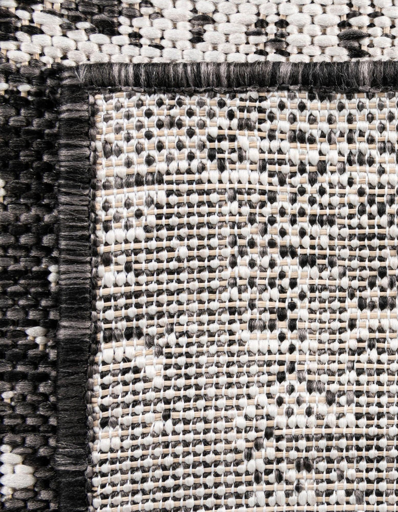Patio Heritage Collection Area Rug -  Lafayette (Black and White) Rectangle Black and White  lifestyle 26
